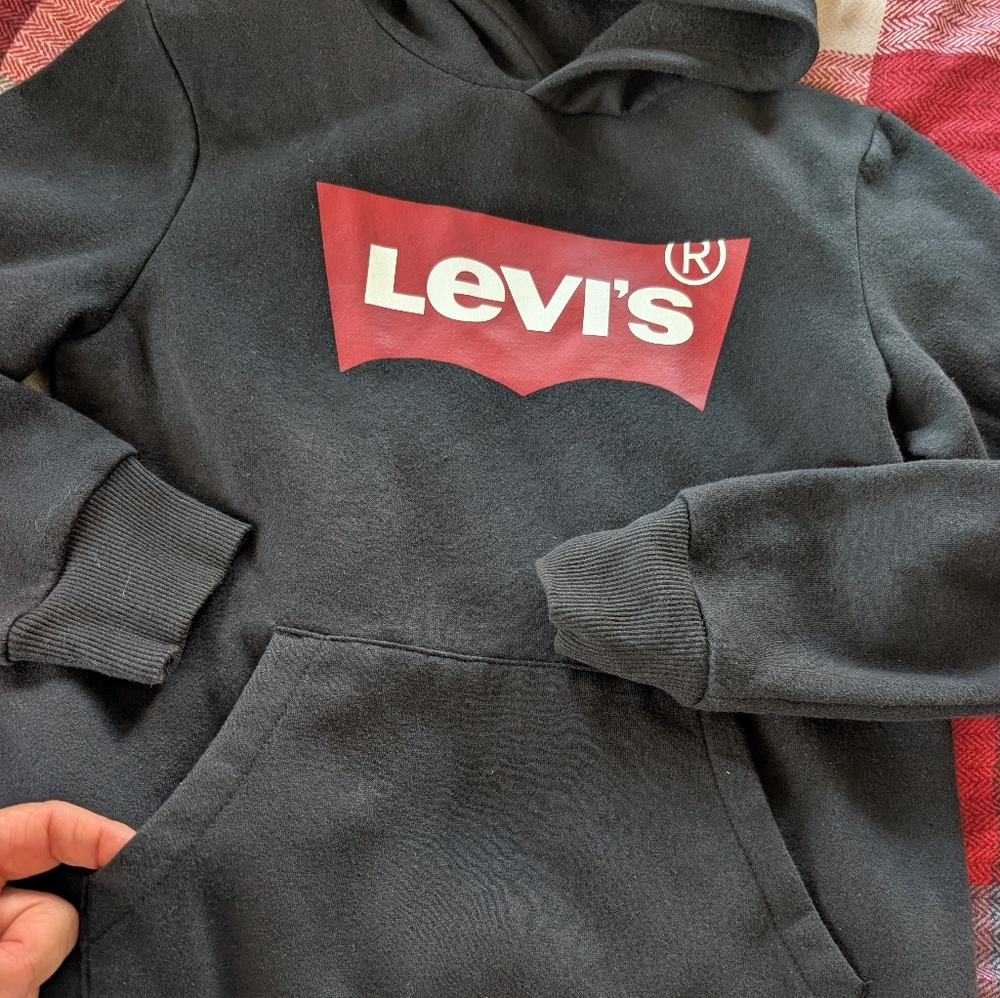 Levi's Black Hoodie with Red Emblem - Picture 2 of 3
